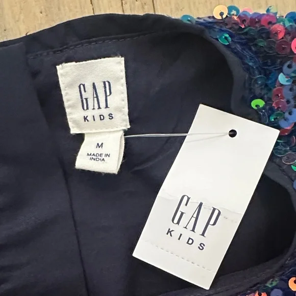NWT GAP Kids Multicolor Sequin Dress Size M (8) - Picture 4 of 5